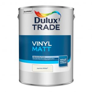 Dulux Trade Vinyl Matt Jasmine White 5L