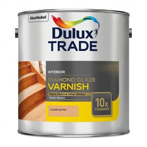 Dulux Trade Diamond Glaze Varnish Clear Satin 2.5L