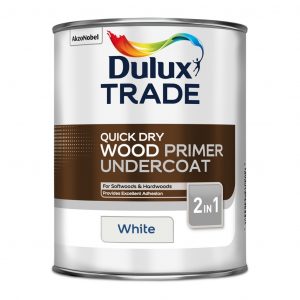 Dulux Trade Q/D Wood Primer Undercoat White 1L