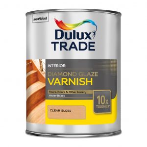 Dulux Trade Diamond Glaze Varnish Clear Gloss 1L