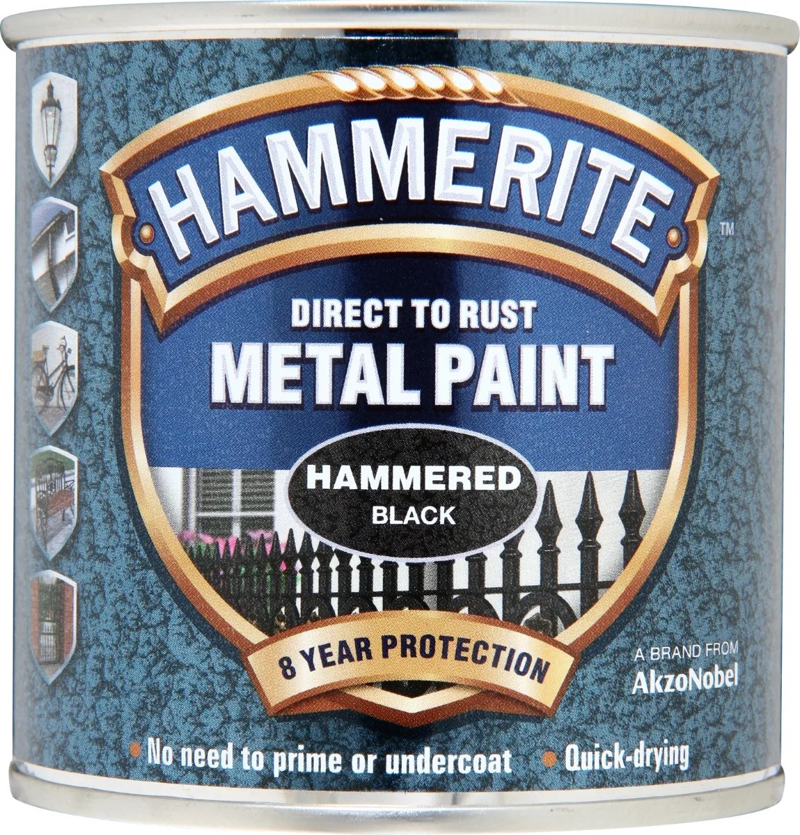 Direct to Rust Hammered Finish Black 250ml