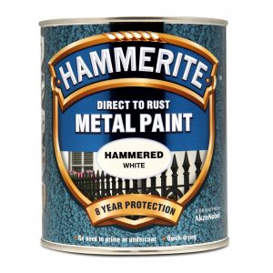 Direct to Rust Hammered Finish White 750ml