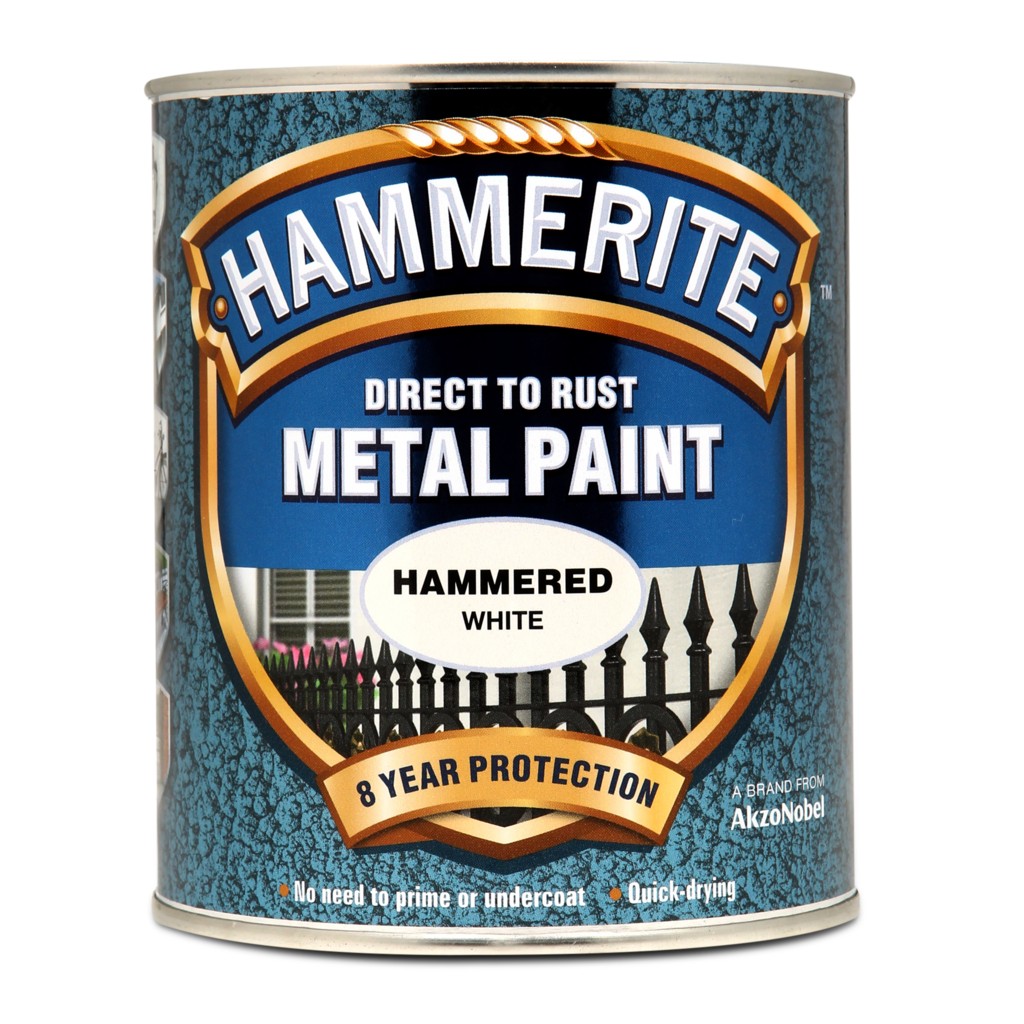 Direct to Rust Hammered Finish White 750ml