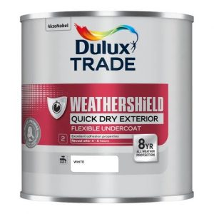 Dulux Trade W/Shield Q/D Ext Flex. Undercoat White 1L
