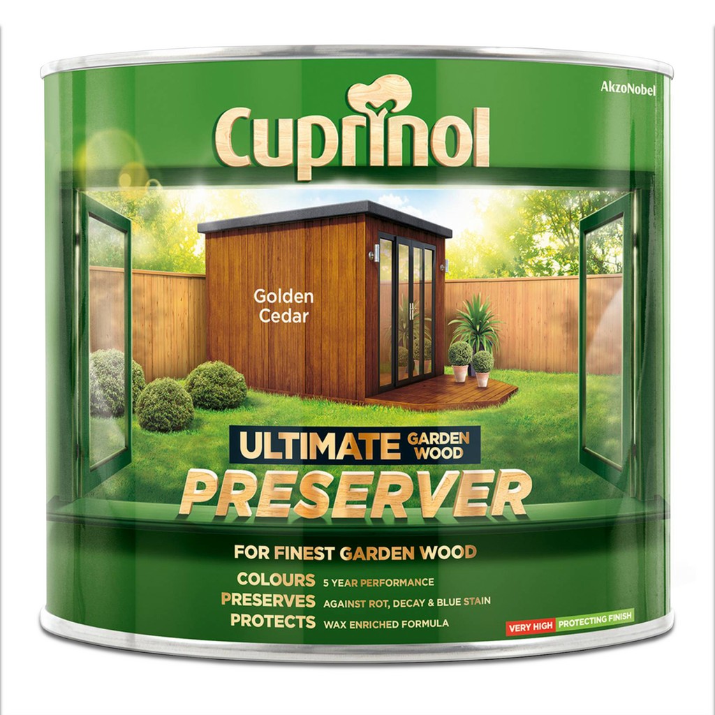 Cuprinol Garden Wood Preserver Golden Cedar 1L